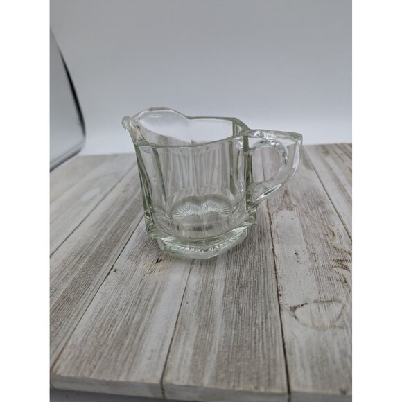 Vintage Heisey #2 Glass Creamer 1930’s Clear Hexagon - Picture 1 of 6